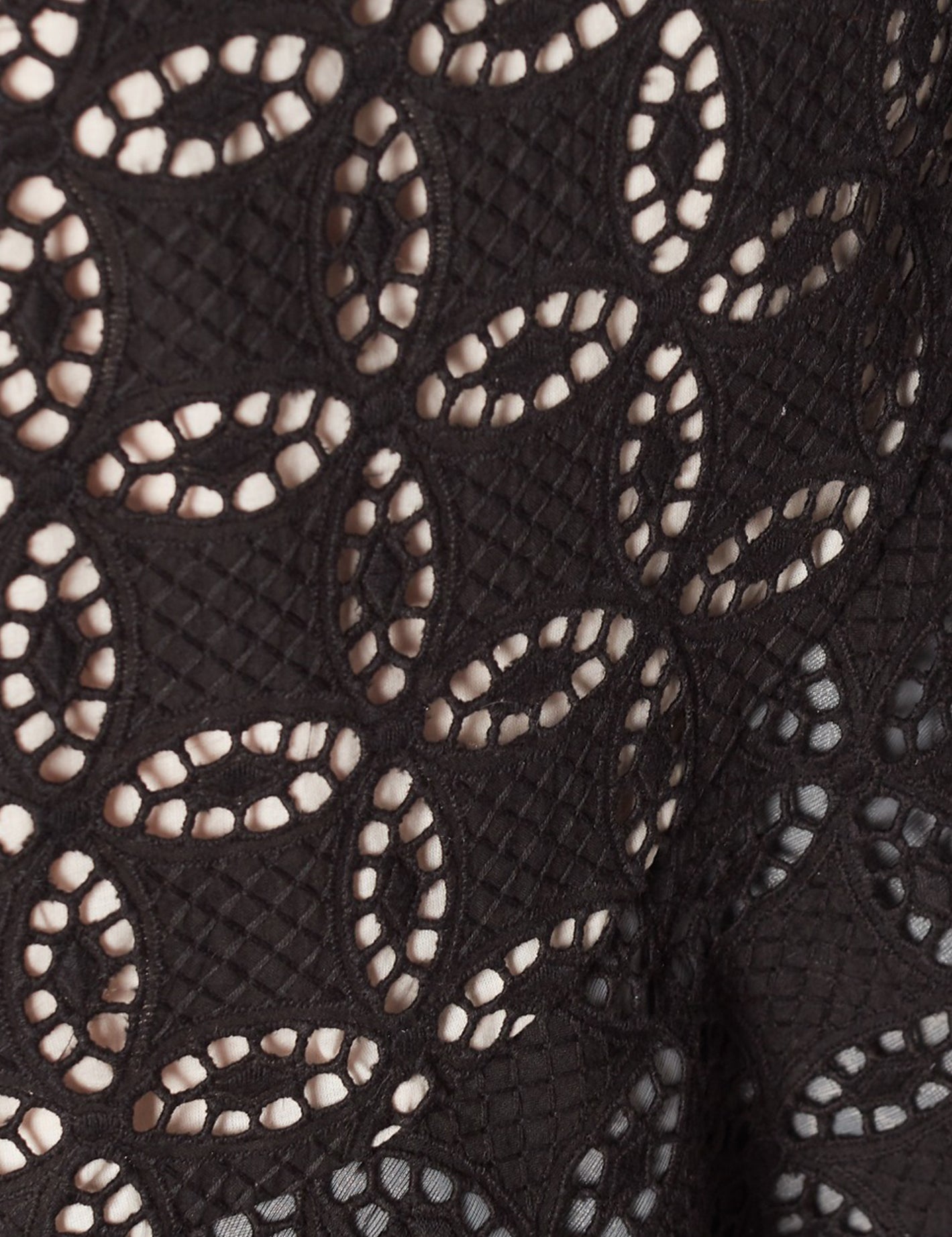 COSTANERA SKIRT IN BLACK EYELET - No Pise La Grama Web