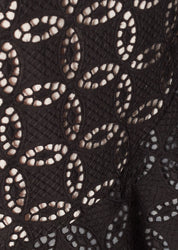 COSTANERA SKIRT IN BLACK EYELET - No Pise La Grama Web