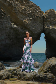 EL MORRO DRESS IN VENEZUELA VERDE PRINT - No Pise La Grama Web