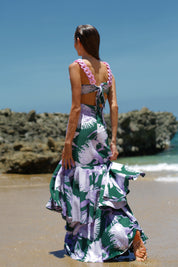 EL MORRO DRESS IN VENEZUELA VERDE PRINT - No Pise La Grama Web