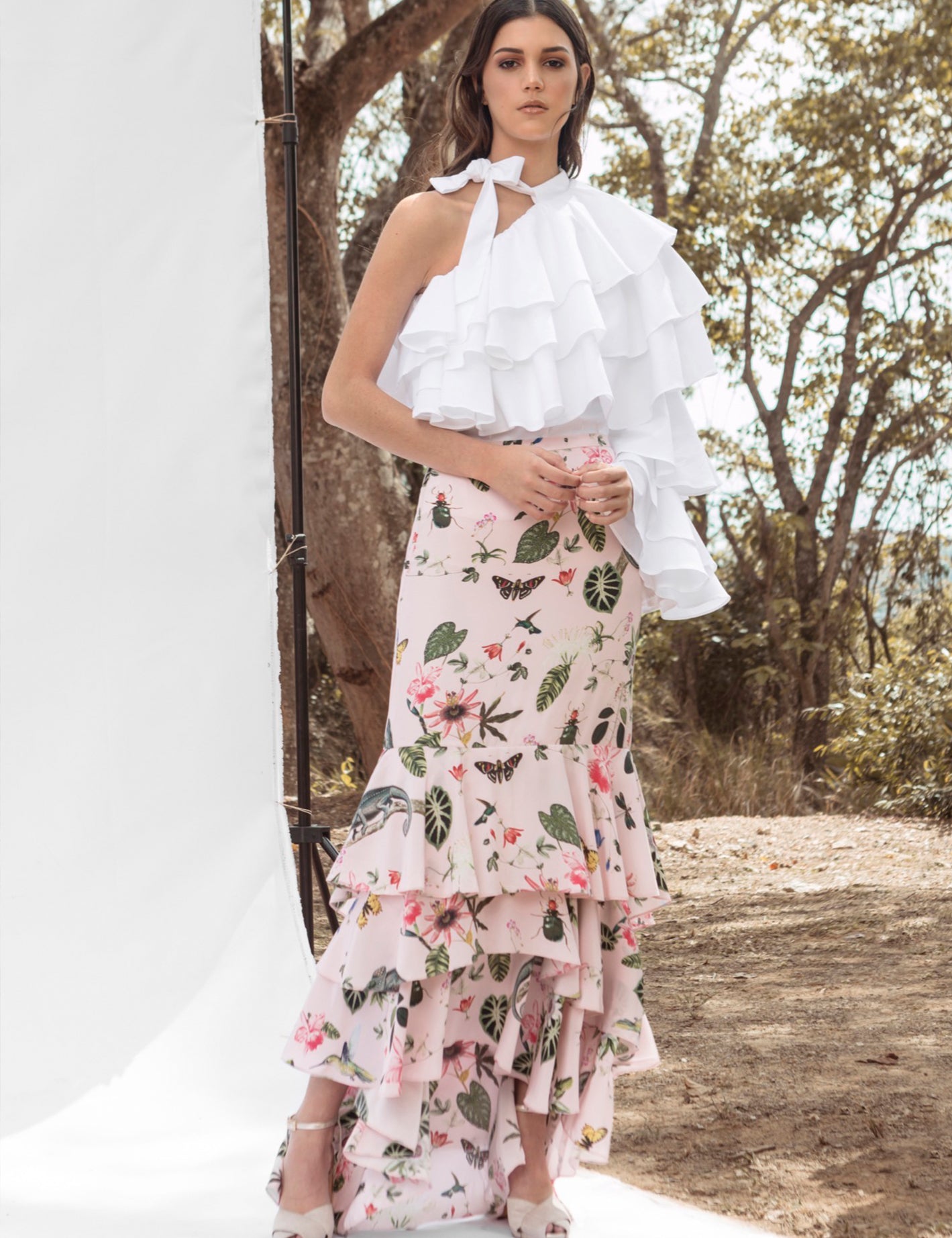 ERES MIA SKIRT IN PINK CAMALEON PRINT - No Pise La Grama Web