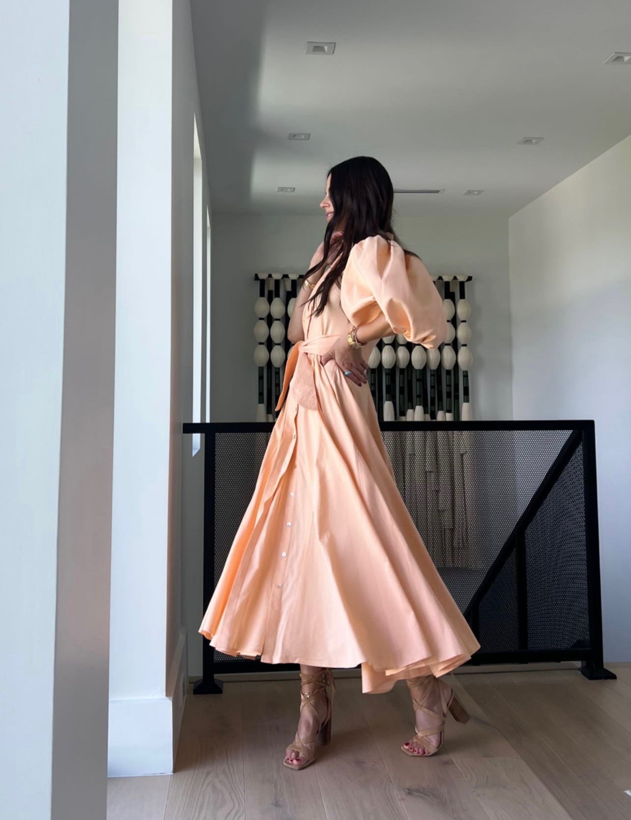BROMELIA DRESS IN HOT PEACH - No Pise La Grama Web