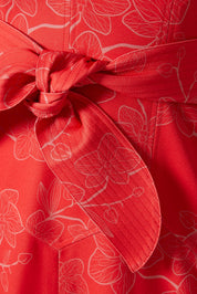 SOMBRITA SKIRT IN RED ORCHID PRINT - No Pise La Grama Web