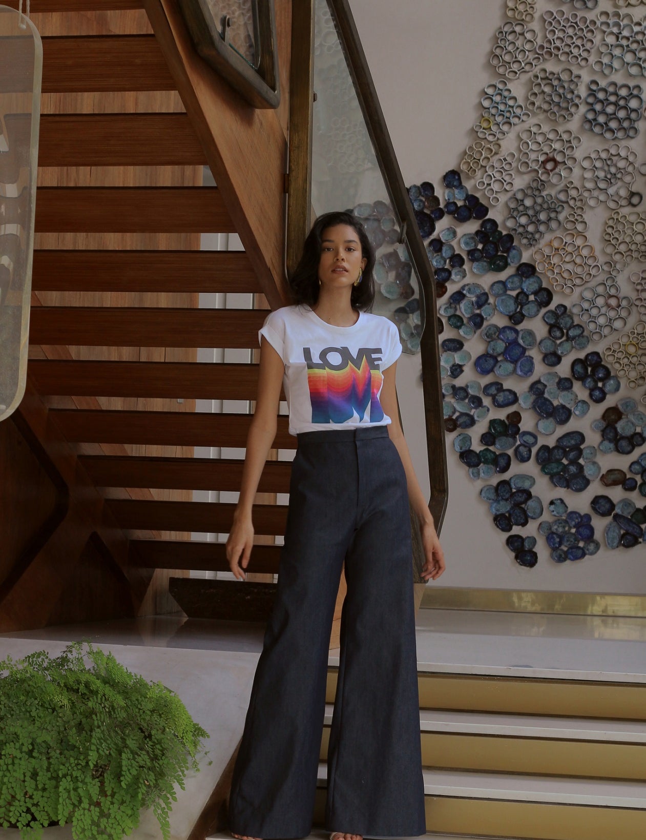 LOVE TSHIRT WHITE - No Pise La Grama Web