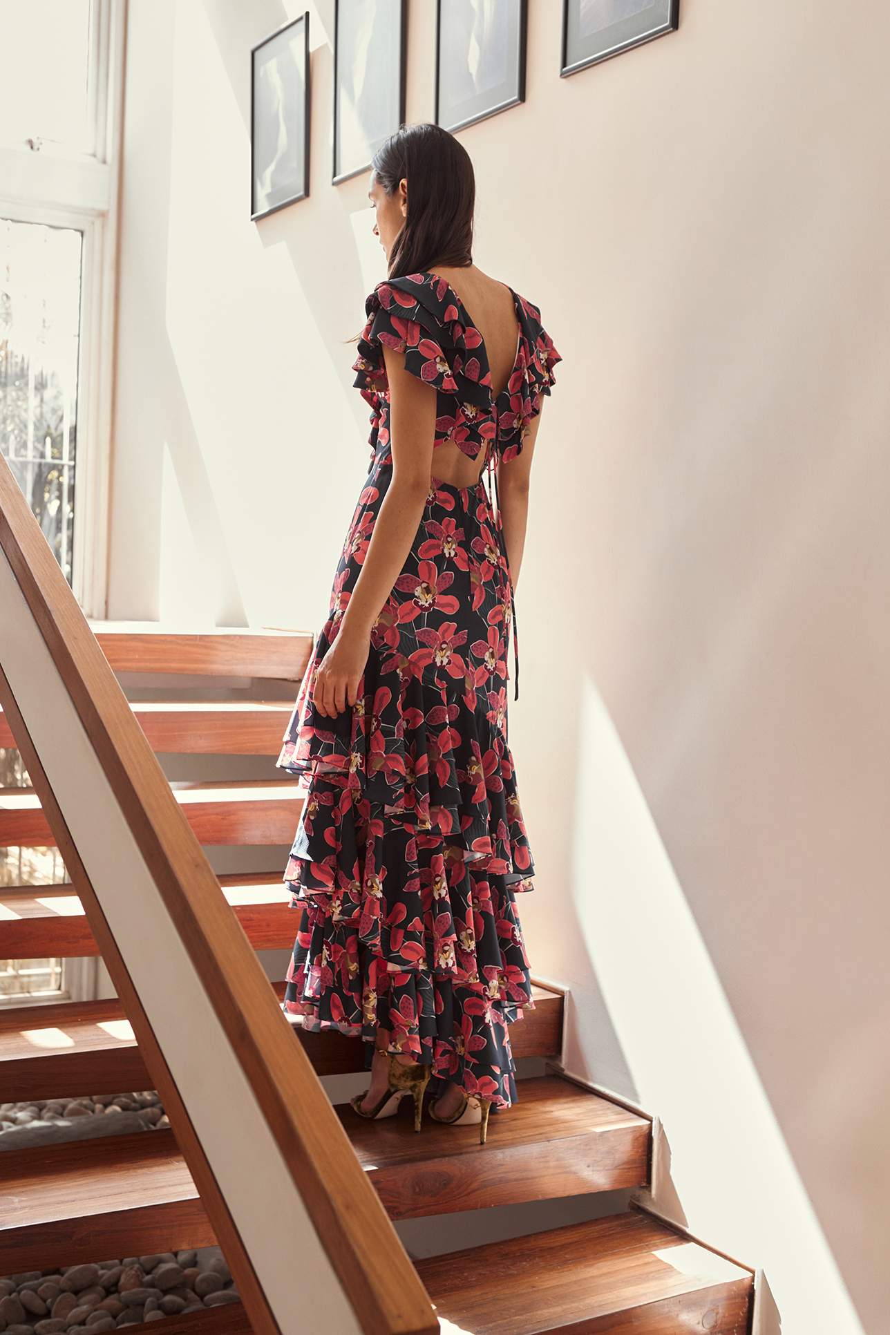 CATALINA DRESS IN FLORECIENTE PRINT - No Pise La Grama Web