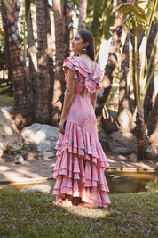 CATALINA DRESS IN HOJITA CORAL - No Pise La Grama Web