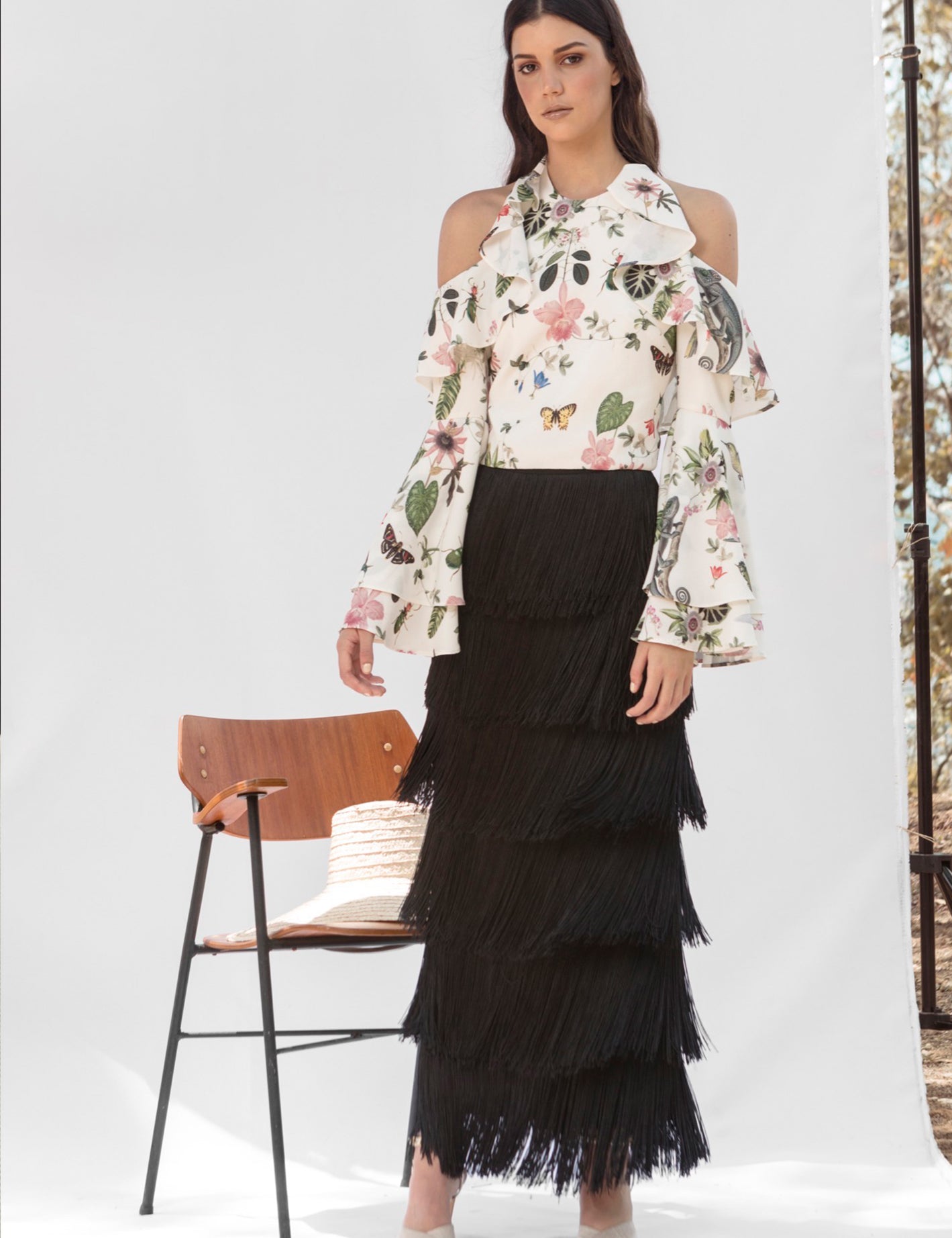 LLUVIA SKIRT IN BLACK - No Pise La Grama Web