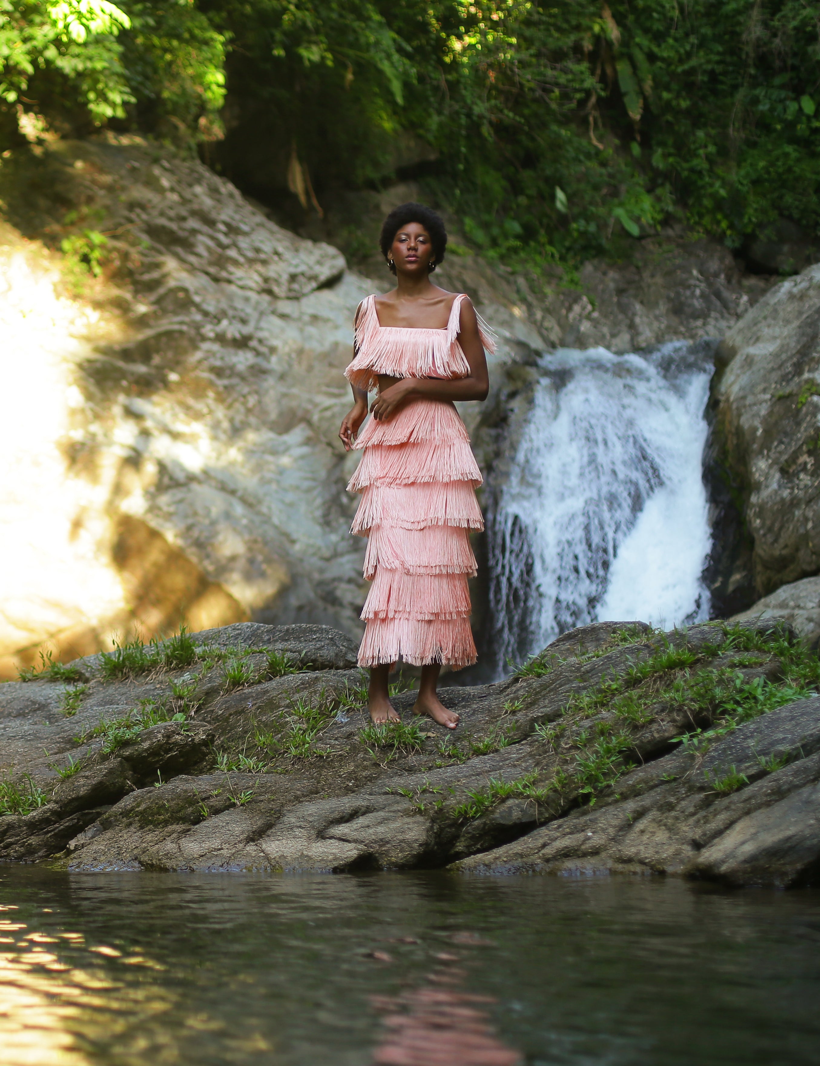 LLUVIA TOP IN HOT PEACH - No Pise La Grama Web
