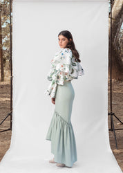 MED TOP IN WHITE CAMALEON PRINT - No Pise La Grama Web