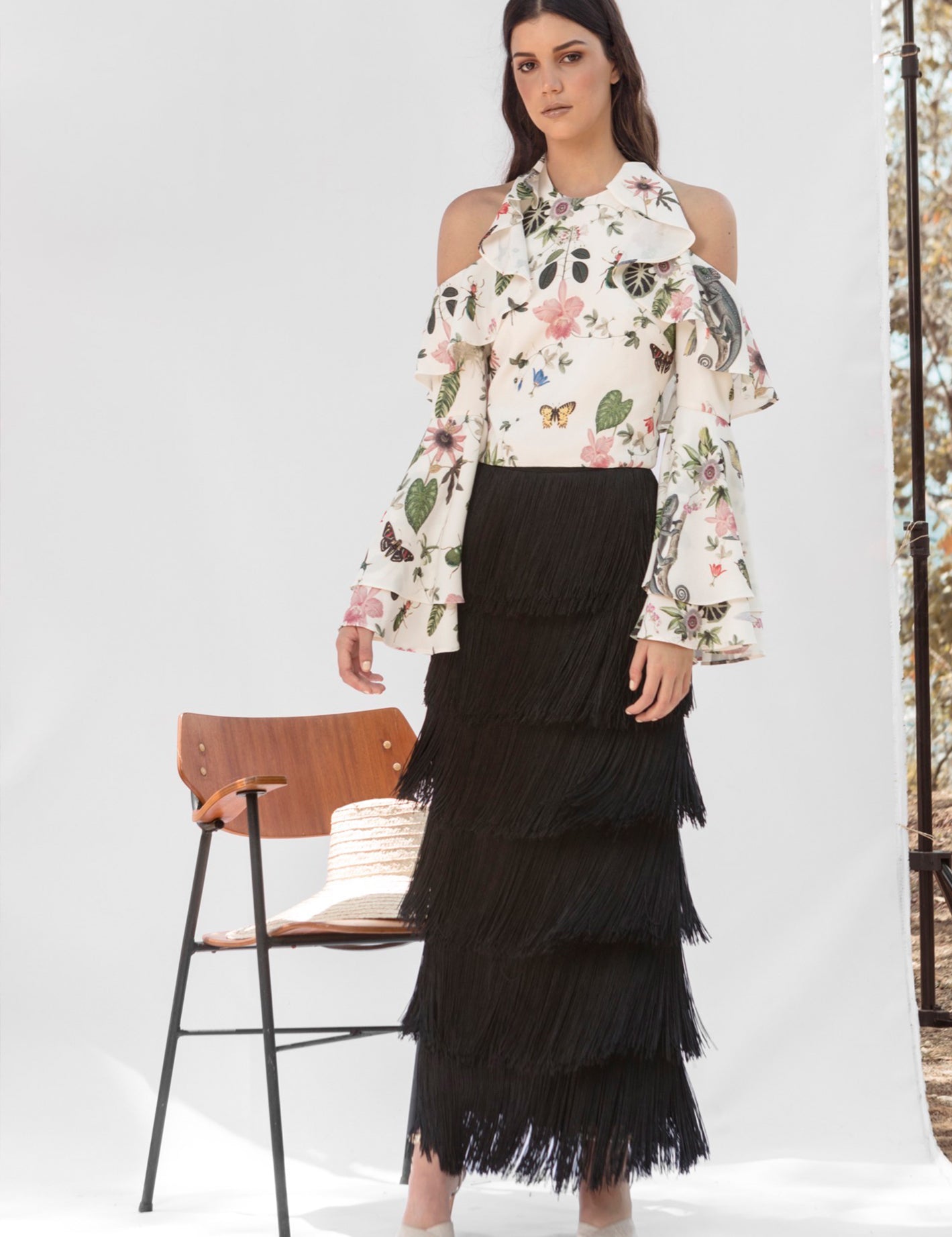 ORQUÍDEA TOP IN WHITE CAMALEON PRINT - No Pise La Grama Web