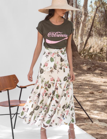 TOMA CONCIENCIA TEE IN BLACK WITH PINK - No Pise La Grama Web