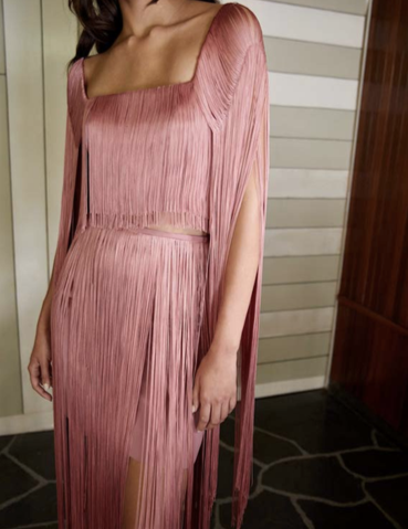 SOLSTICIO SKIRT IN MAUVE PINK - No Pise La Grama Web