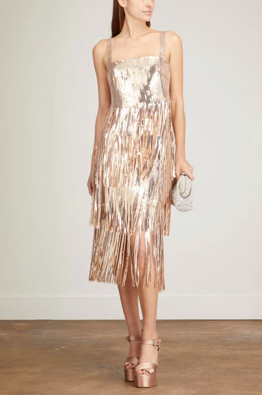 LA CONSTELACION SKIRT IN ROSE GOLD - No Pise La Grama Web