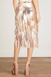 LA CONSTELACION SKIRT IN ROSE GOLD - No Pise La Grama Web