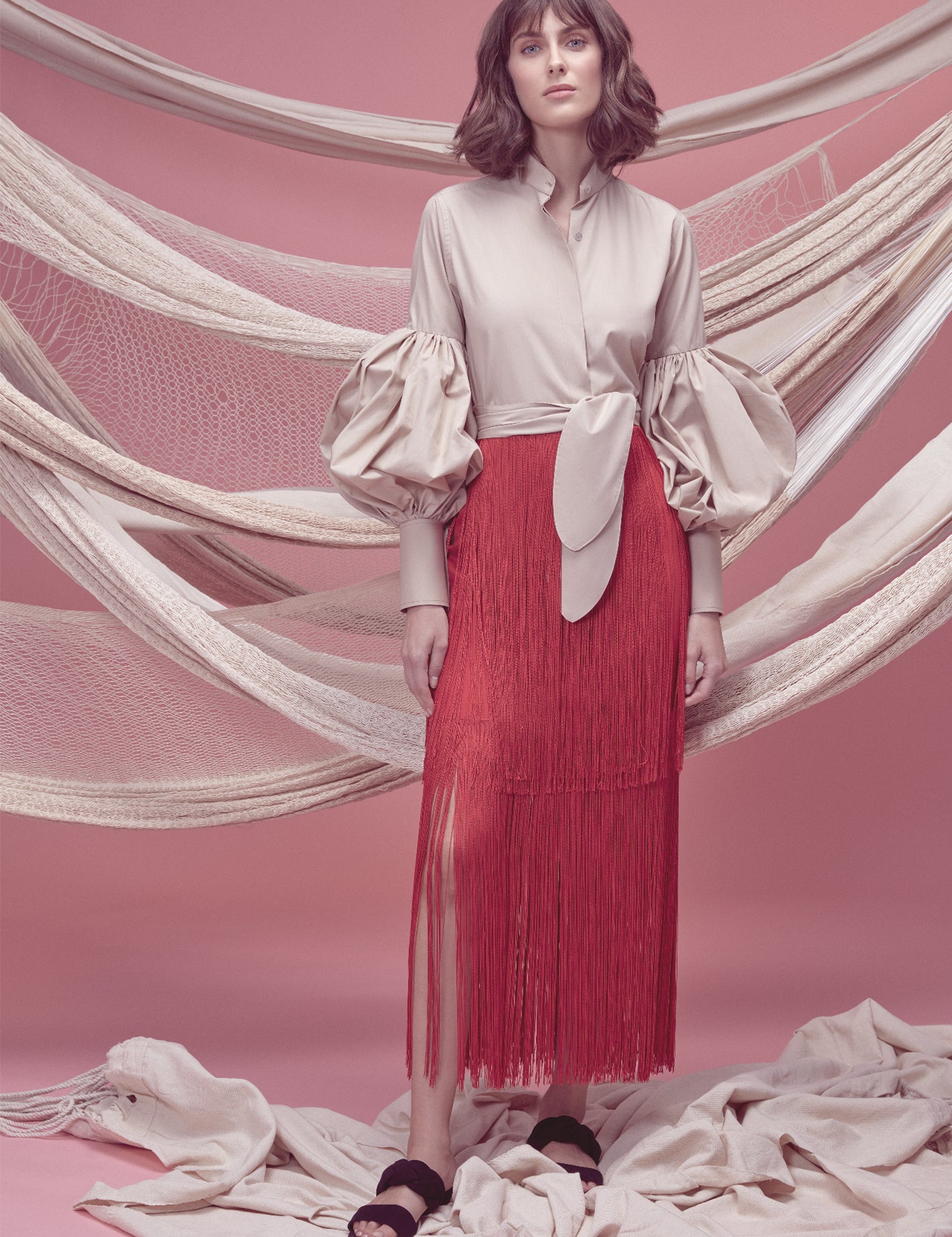 SOL SKIRT IN RED - No Pise La Grama Web