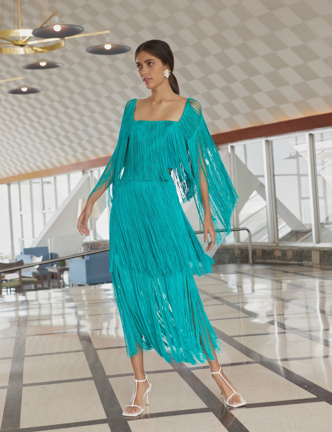 SOL SKIRT IN TEAL - No Pise La Grama Web