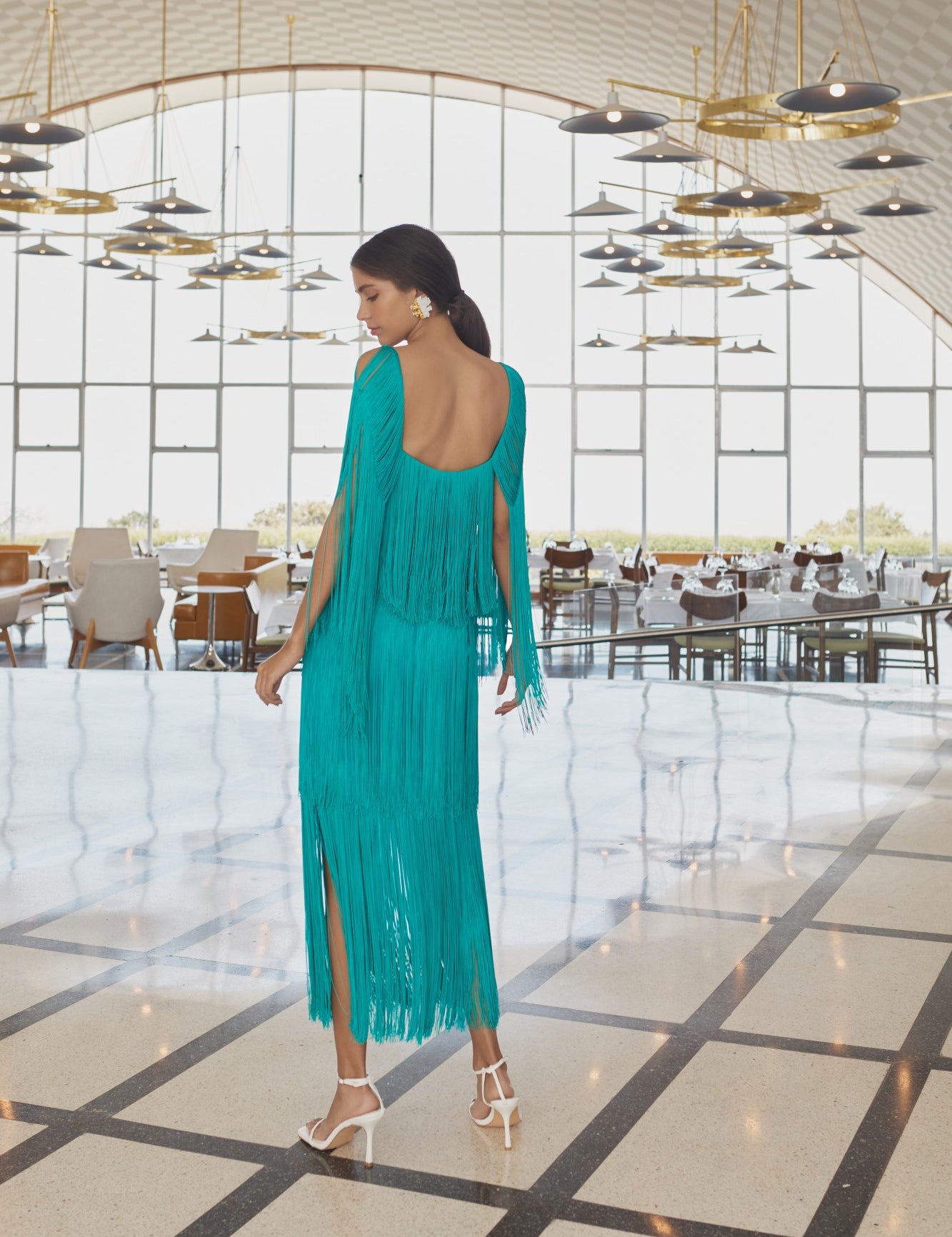 SOL SKIRT IN TEAL - No Pise La Grama Web