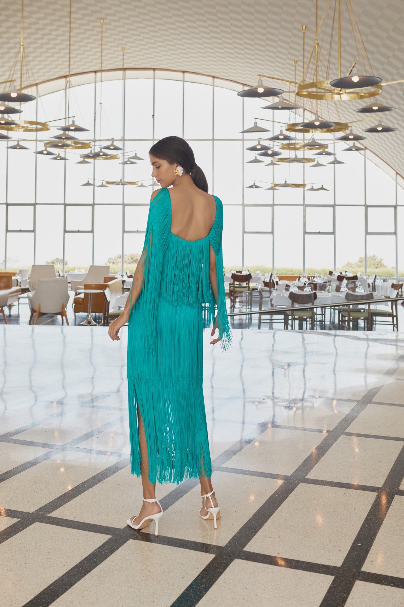 SOL SKIRT IN TEAL - No Pise La Grama Web