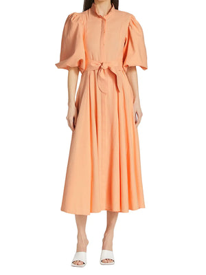 
            
                Load image into Gallery viewer, BROMELIA DRESS IN HOT PEACH
            
        