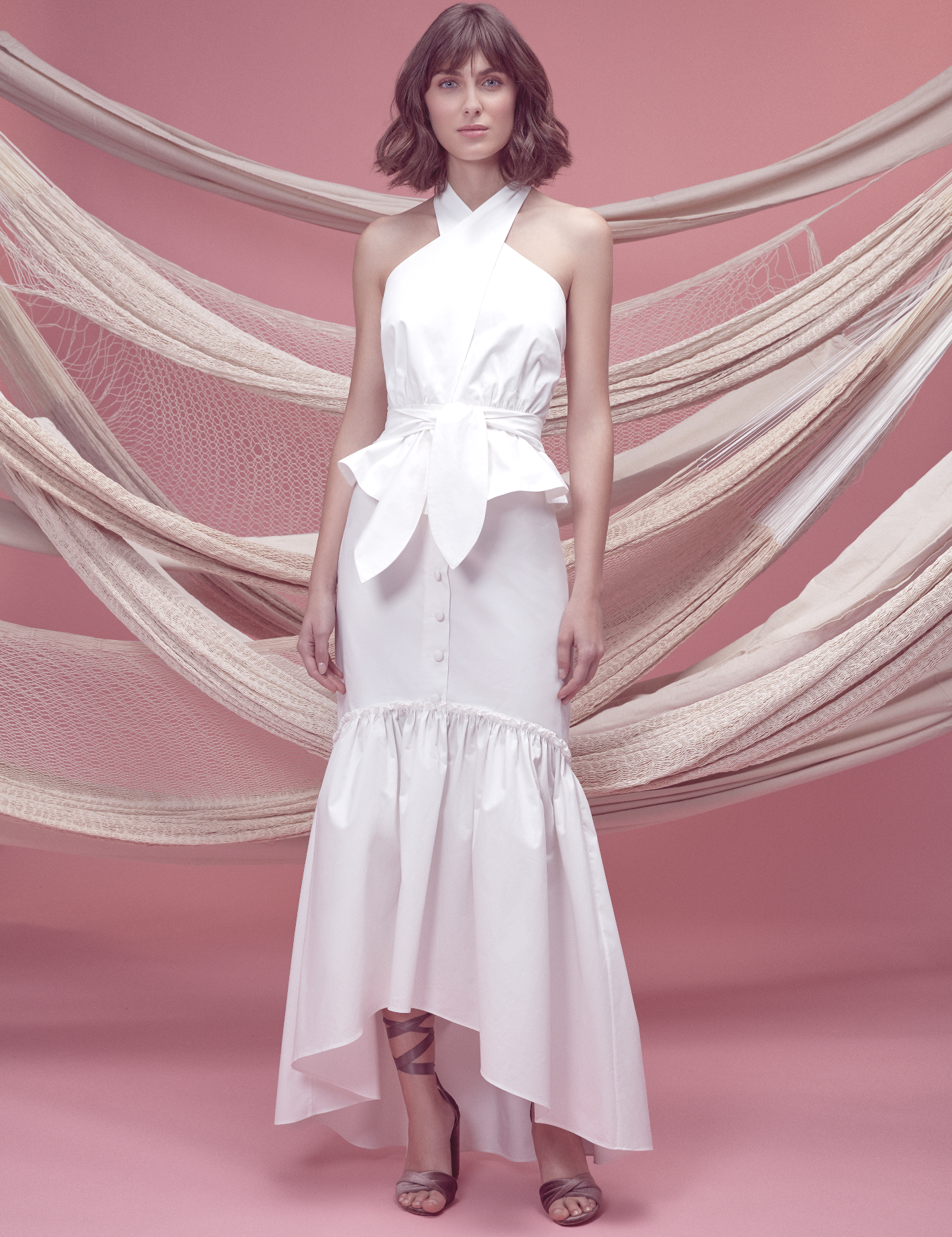 AGUA SKIRT IN OFF WHITE - No Pise La Grama Web