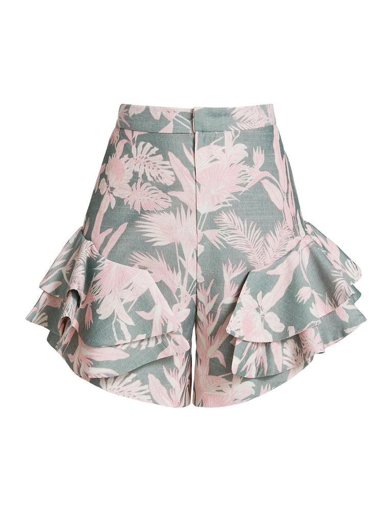 
            
                Load image into Gallery viewer, COLIBRI SHORTS IN JARDIN TROPICAL VERDE
            
        