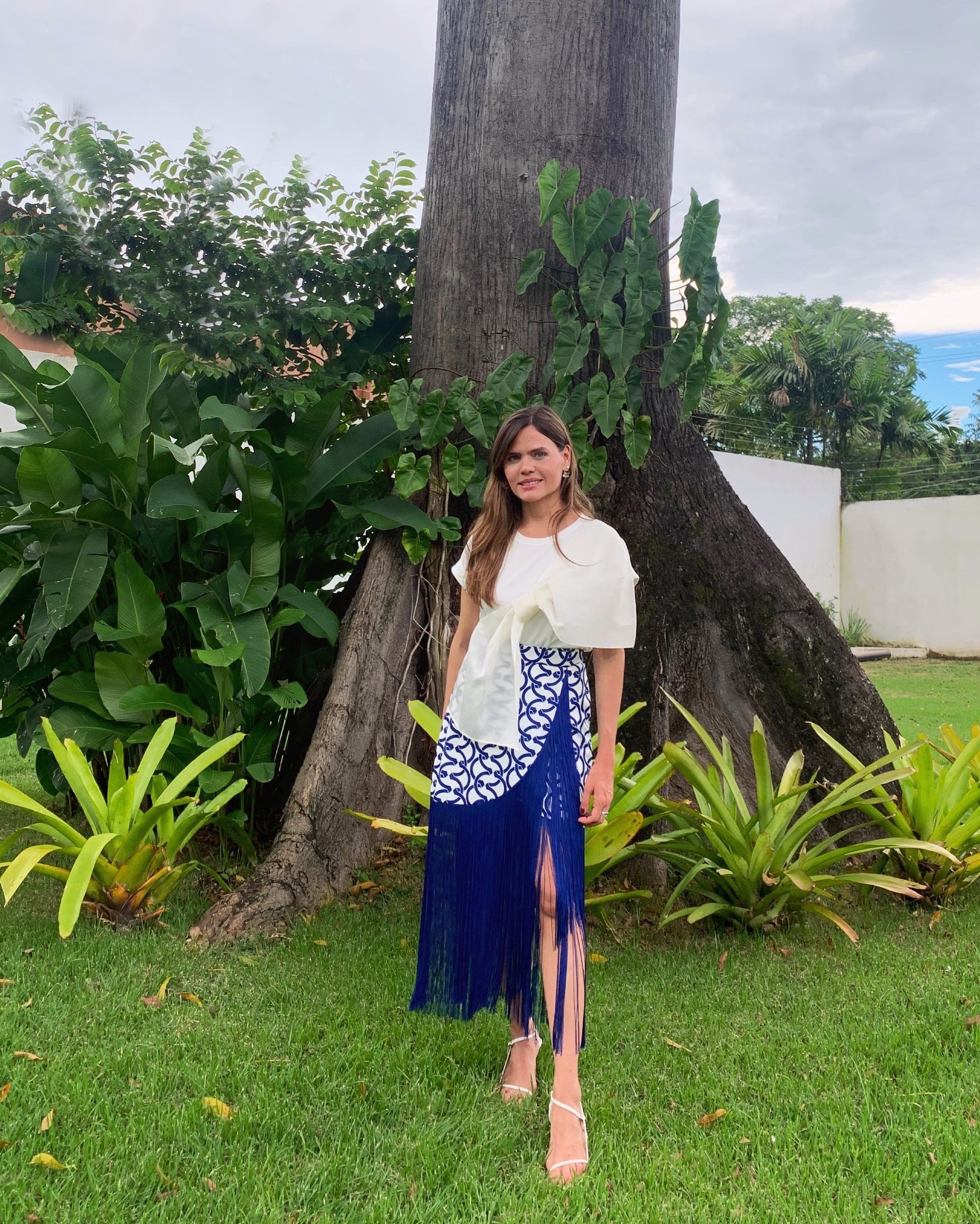 COSTAMAR SKIRT IN VERANDA ESLABONES PRINT - No Pise La Grama Web