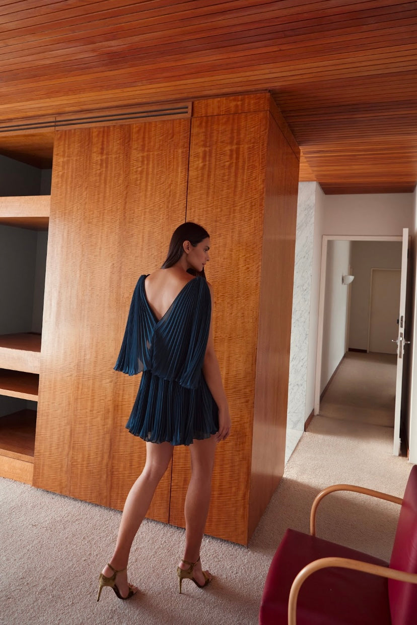 LA CAPA DRESS IN NAVY - No Pise La Grama Web