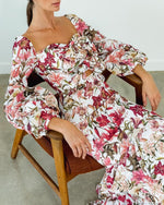 NUDOS DRESS IN LILIES VERANDA PRINT - No Pise La Grama Web