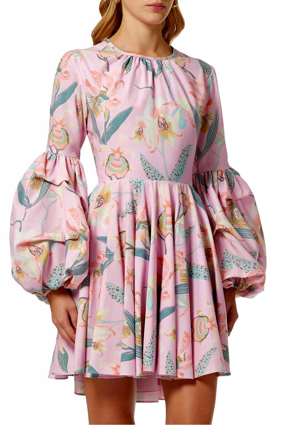 TRINITARIA DRESS IN ORQUÍDEA PINK PRINT - No Pise La Grama Web