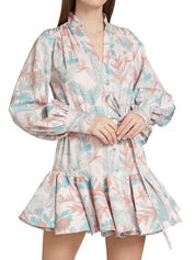 LA SELVA DRESS JARDIN TROPICAL ROSADO - No Pise La Grama Web