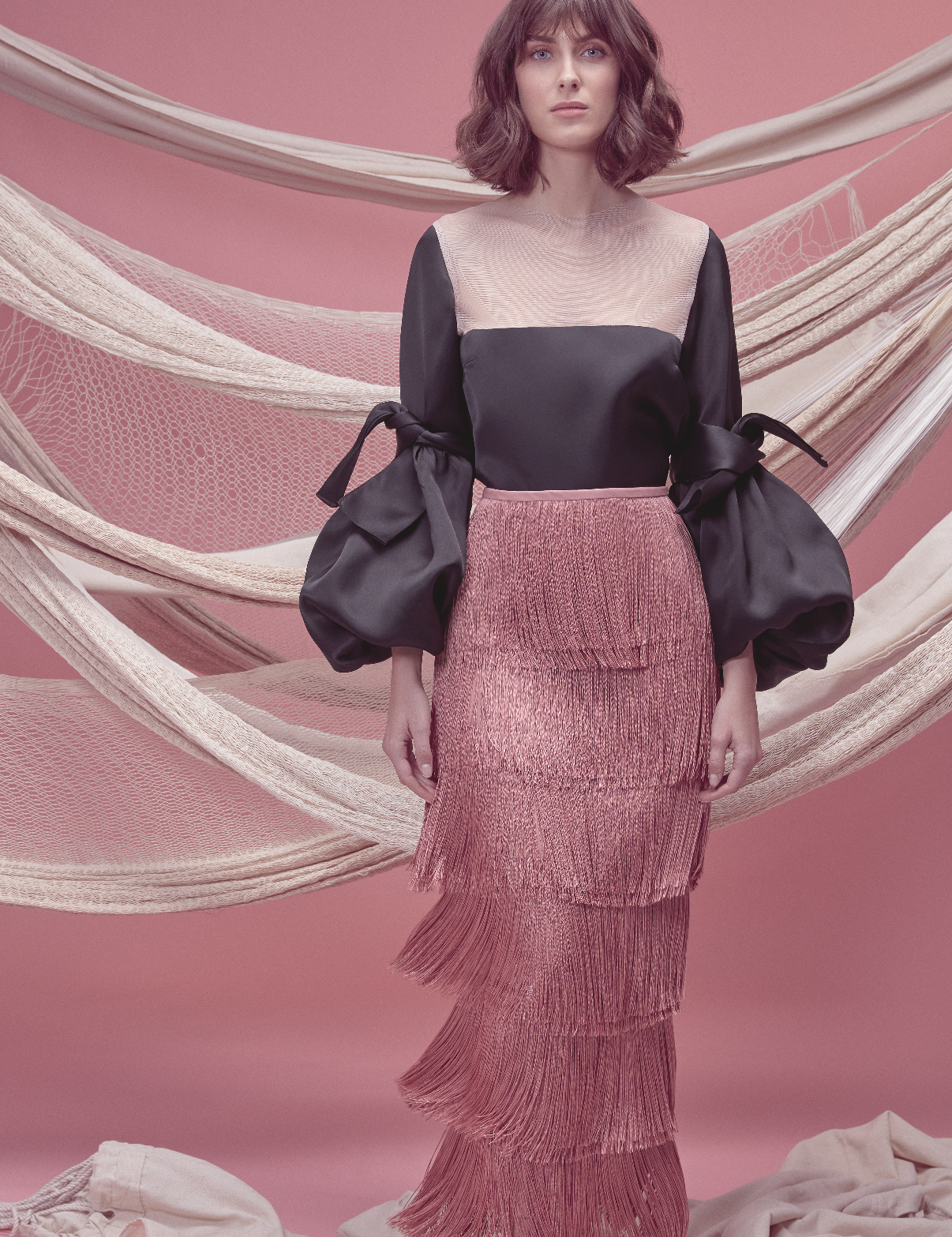 LLUVIA SKIRT IN ROSE PINK - No Pise La Grama Web